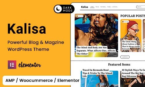 Kalisa v1.8 Blog & Magazine WordPress Theme