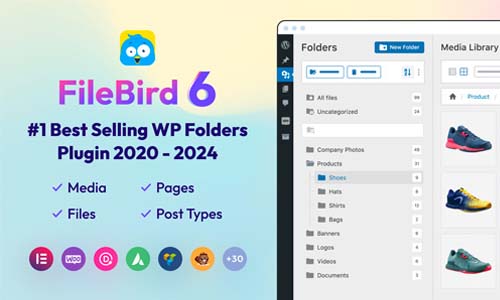 FileBird Pro v6.4.1 WordPress Media Library Folders