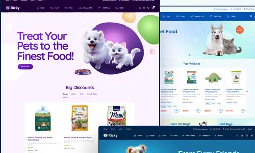 Ricky v2.20 Pet Shop & Care WooCoomerce Theme