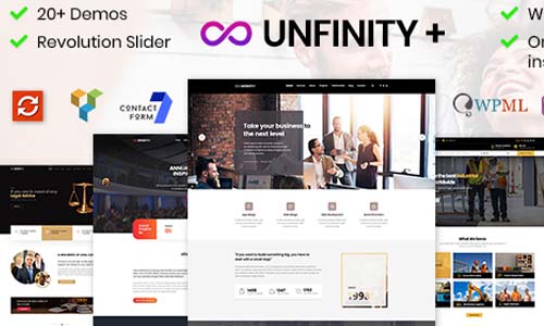 Unfinity v1.3.3 One Page WordPress