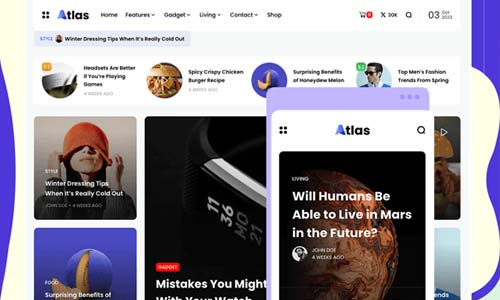 Atlas v2.0.8 Creative Blog & News WordPress Theme