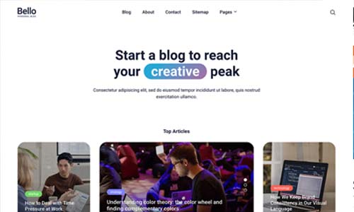 Bello v1.1.2 – Personal Blog